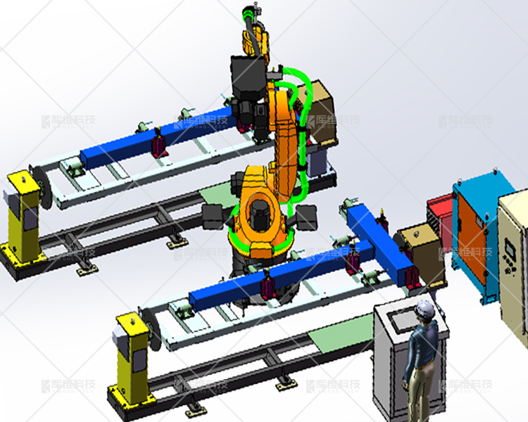 焊接<a href='http://m.hztoyota.com' target='_blank'><u>機器人工作站</u></a>布局